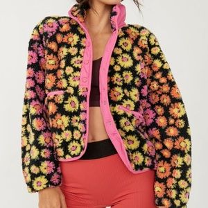 Hit the Slopes Printed fleece jacket